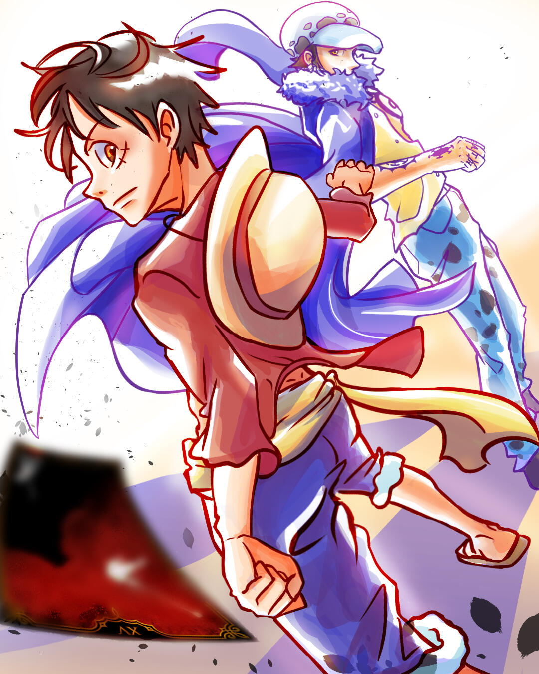 Available after one playthrough: &quot;Stop Law from knocking&quot; in the intro Writer: Purplehairedwonder Spot Art: choggi (&#39;Not Again&#39; Ending)