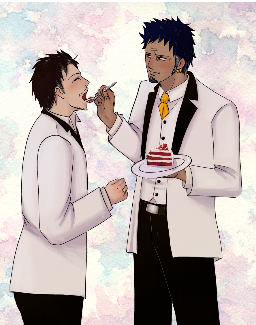 Spot Art: The Lovers route (Lawlu wedding vision)